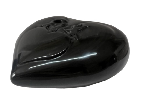Rainbow Obsidian Skull Herz